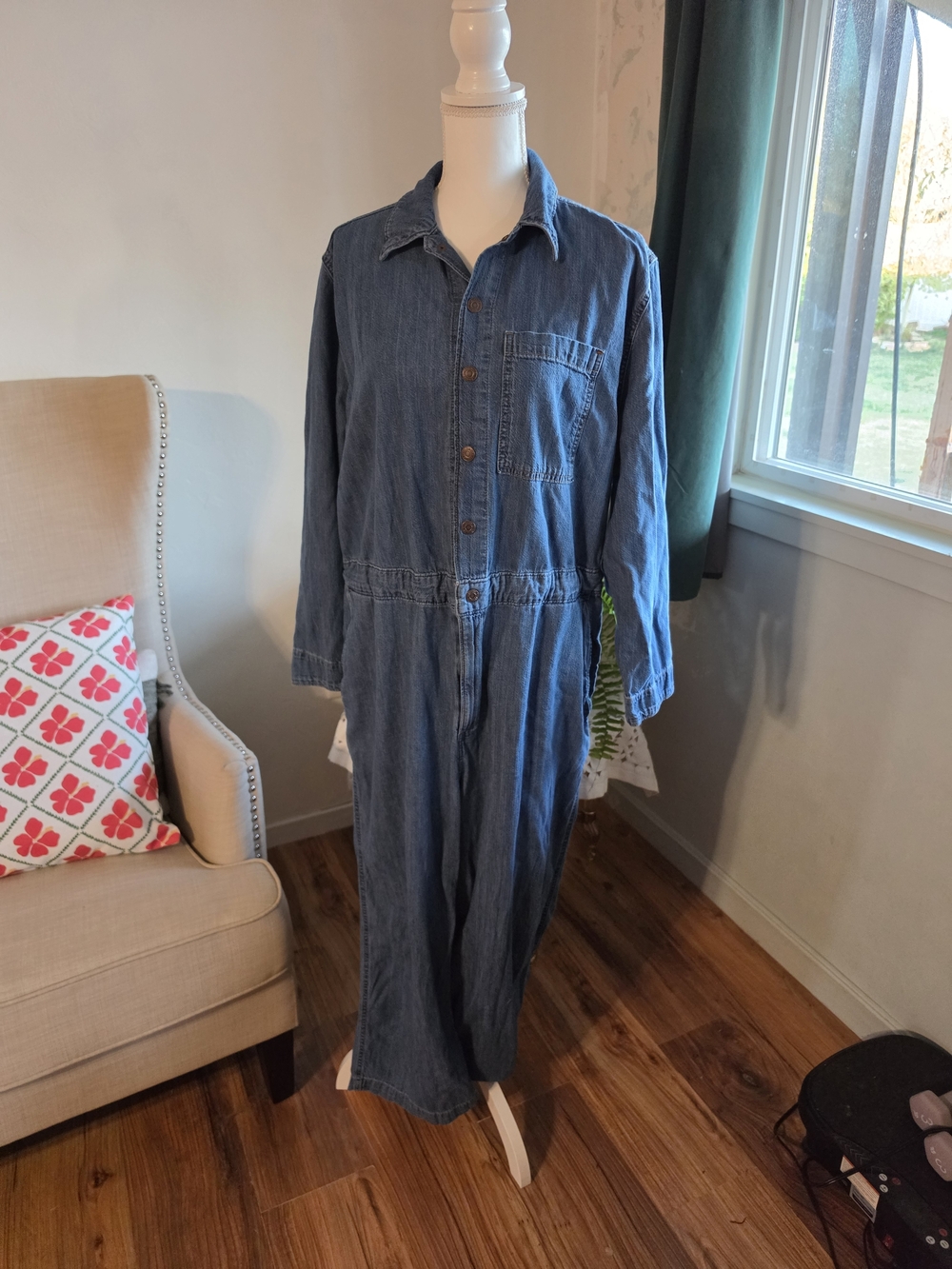 Levi's Denim Button-Up Iconic Jumpsuit NWOT